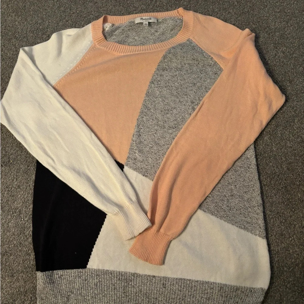 Madewell Colorshift Sweater Women's Size med Cotton Linen Blend
